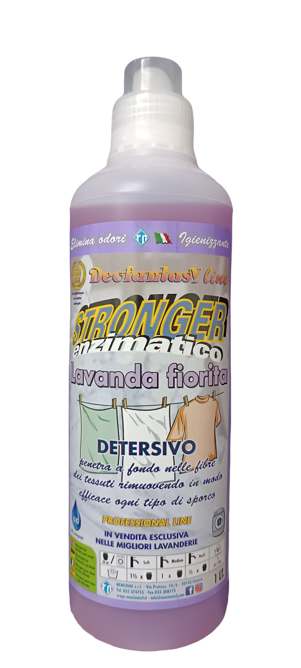 STRONGER ENZIMATICO - LAVANDA FIORITA - DETERESIVO